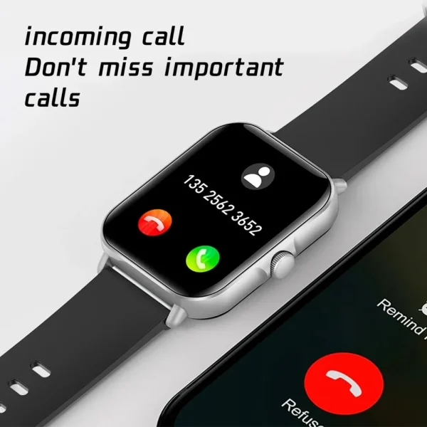 2025 2.01 ''reloj inteligente Bluetooth llamada reproducir música Smartwatch Fitness reloj deporte relojes impermeables para hombres mujeres iPhone Android