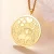 Collar de la medalla de la buena suerte Un poderoso amuleto protector Elefantes Trébol de cuatro hojas Corazón Símbolo Ohm Herradura Collar de ojos malvados Joyas de acero inoxidable