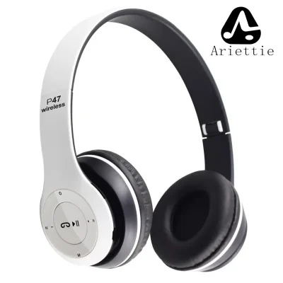 Auriculares inalámbricos auriculares HIFI plegables auriculares con cancelación de ruido con micrófono adaptador USB para iPhone juego P47 auriculares