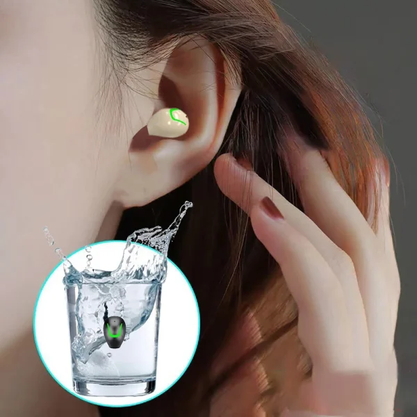 Mini auriculares invisibles Bluetooth 5,3, auriculares inalámbricos TWS, auriculares intrauditivos HiFi con reducción de ruido ENC y micrófono