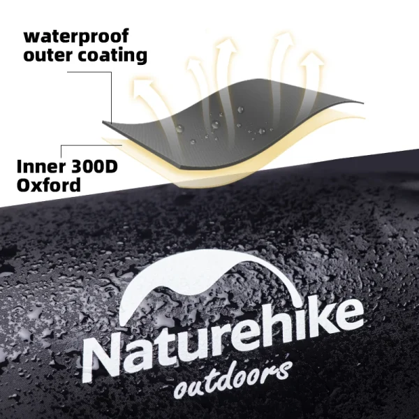 Bolsa de compresión Naturehike para saco de dormir de 3-4kg, saco de almacenamiento de accesorios portátiles de viaje multifuncional a prueba de salpicaduras para acampar