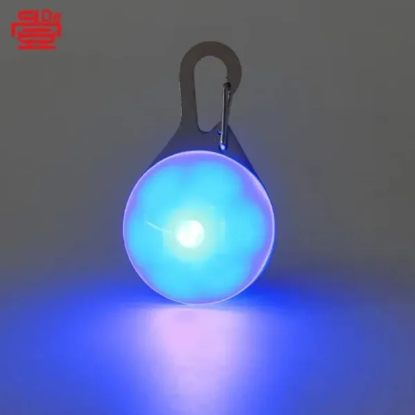 Colgante luminoso para perro con carga USB, colgante luminoso LED para mascotas con etiqueta flash antipérdida para caminar con perro nocturno