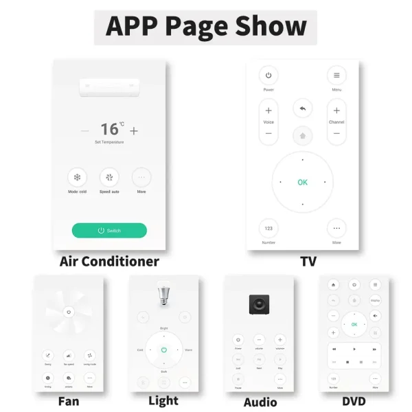 Tuya IR/RF Control remoto inteligente Smart Life WiFi 2,4 GHz dispositivos universales para el hogar Control remoto funciona con Alexa Google Home