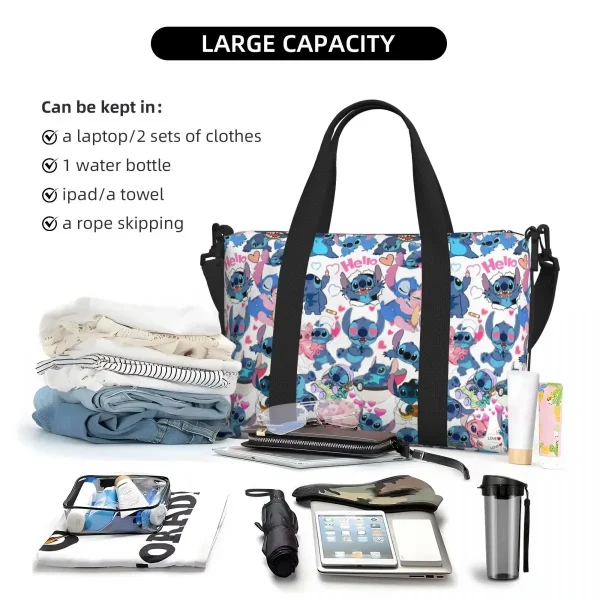 Bolso de mano personalizado de dibujos animados para mujer, bolsa grande de hombro para compras, gimnasio, playa, viaje