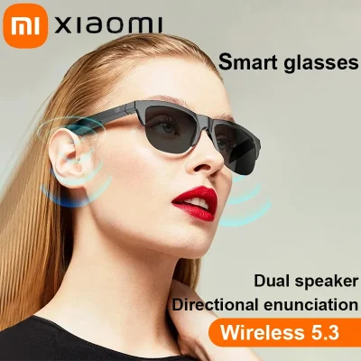 Xiaomi gafas inteligentes gafas de sol al aire libre Bluetooth5.3 llamada auriculares para deportes al aire libre impermeable Anti-UV hombre mujer gafas de sol 2025